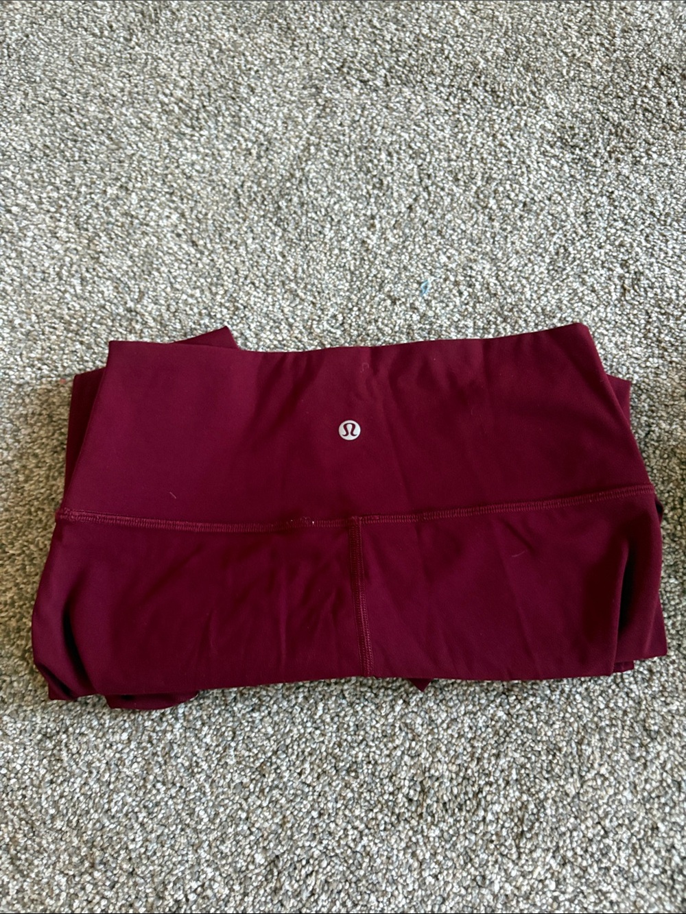 lululemon athletica Girls' Maroon High-Waist Leggings
